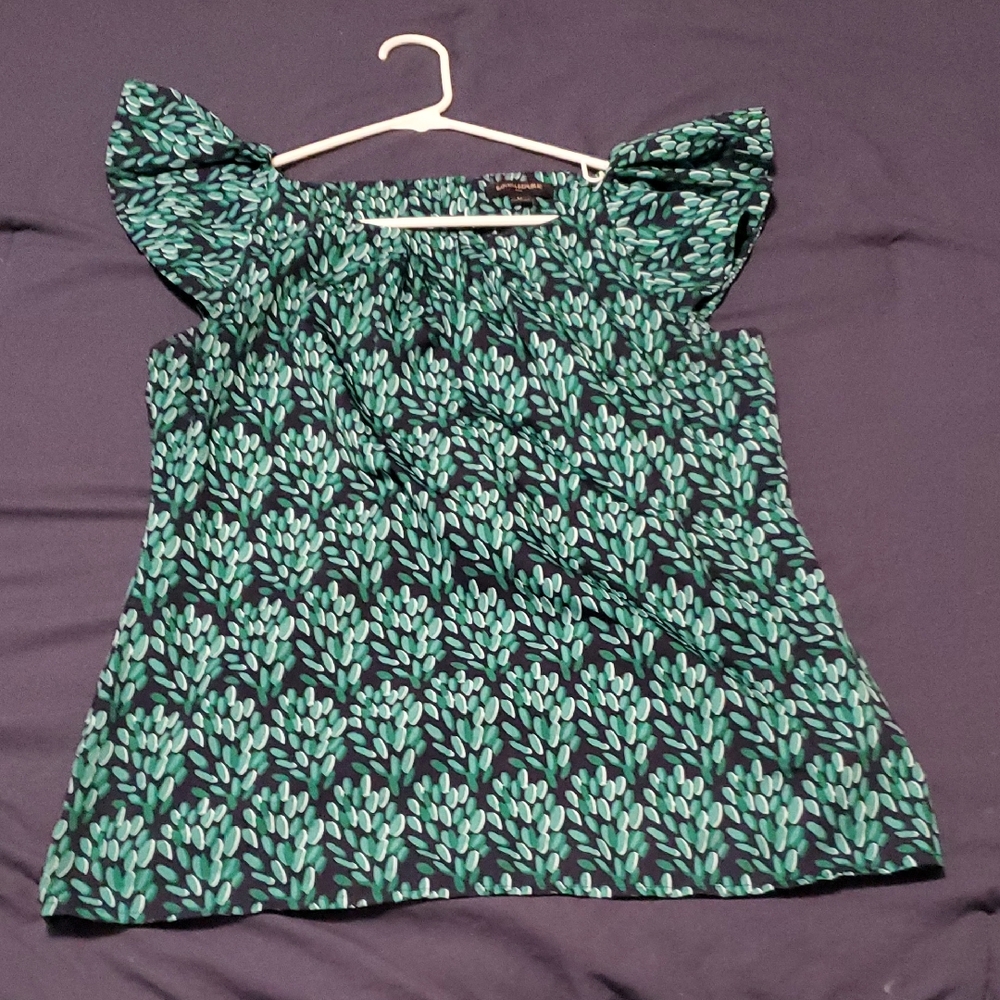 Floral Green Banana Republic Women's Top